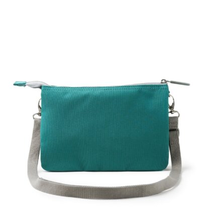 Roka Carnaby XL Recycled Canvas Crossbody Bag Teal - Image 3