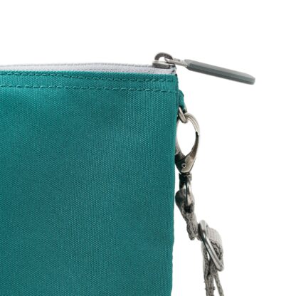 Roka Carnaby XL Recycled Canvas Crossbody Bag Teal - Image 6