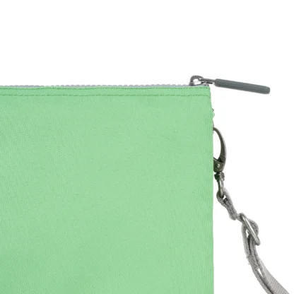 Roka Carnaby XL Recycled Canvas Crossbody Bag Peppermint - Image 6