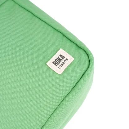 Roka Bond Recycled Canvas Small Cross Body Bag Peppermint - Image 7