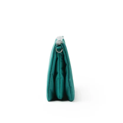 Roka Carnaby XL Recycled Canvas Crossbody Bag Teal - Image 5