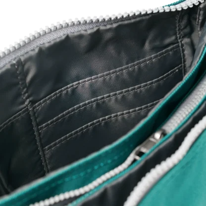 Roka Carnaby XL Recycled Canvas Crossbody Bag Teal - Image 7