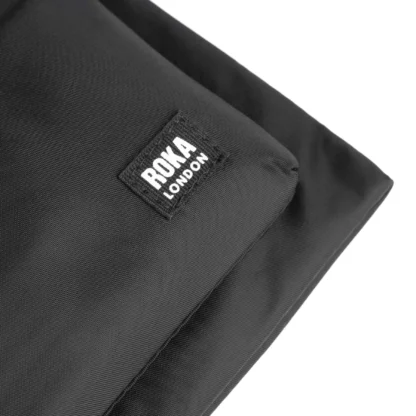 Roka Chelsea Recycled Nylon Crossbody  Bag Black - Image 4