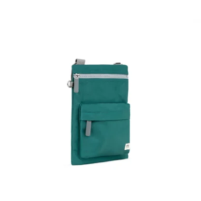Roka Chelsea Recycled Nylon Crossbody Bag Teal - Image 2