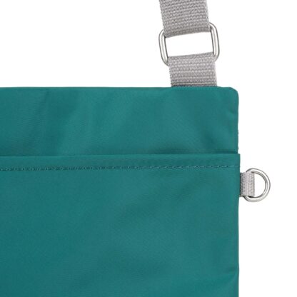 Roka Chelsea Recycled Nylon Crossbody Bag Teal - Image 4