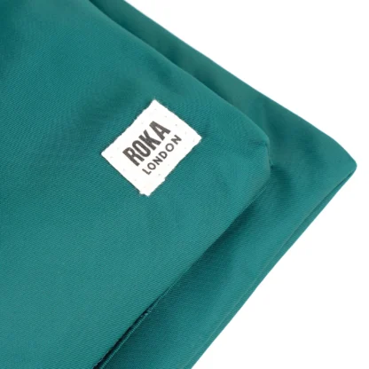 Roka Chelsea Recycled Nylon Crossbody Bag Teal - Image 6