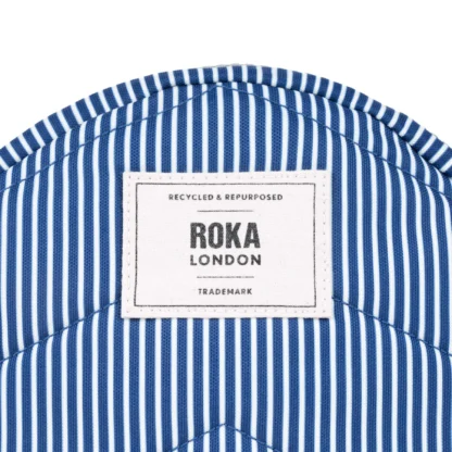Roka Paddington B Recycled Canvas Crossbody Bag Blue Hickory - Image 7