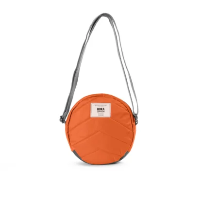 Roka Paddington B Recycled Nylon Crossbody Bag Burnt Orange - Image 3