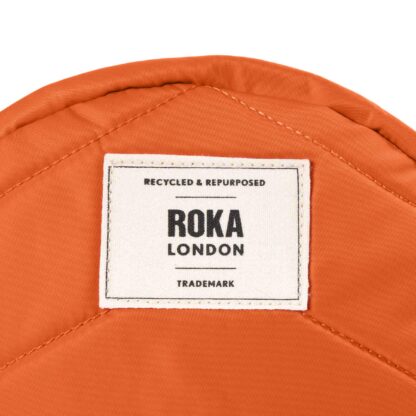 Roka Paddington B Recycled Nylon Crossbody Bag Burnt Orange - Image 5