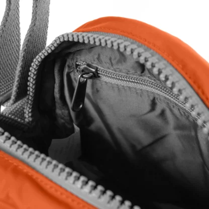 Roka Paddington B Recycled Nylon Crossbody Bag Burnt Orange - Image 7