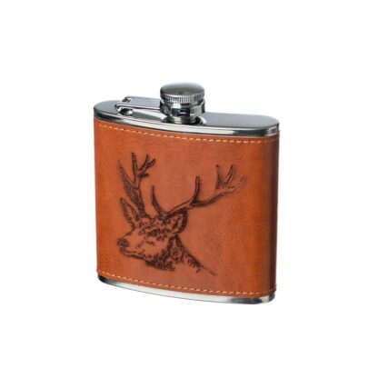 Selbrae House at Gifted Boston Spa - Hip Flask - Stag Front