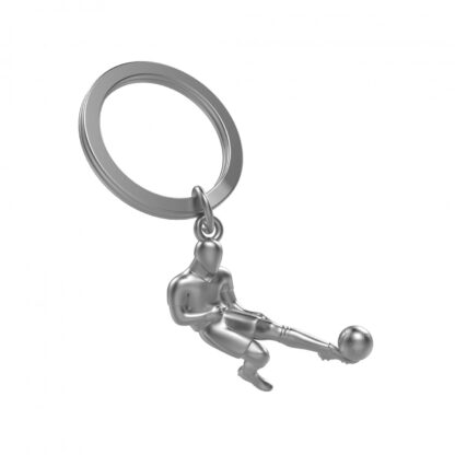 Metalmorphose - Matt Chrome Football Player Keyring