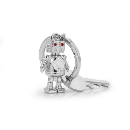 Metalmorphose - Silver Robot with Red Eyes Keyring - Image 2