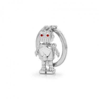 Metalmorphose - Silver Robot with Red Eyes Keyring - Image 3