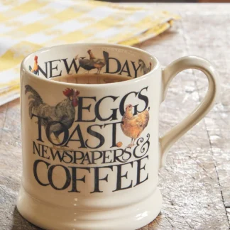 Emma Bridgewater at Gifted Boston Spa - Rise and Shine Eggs - Half Pint Mug