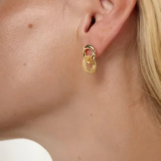Tutti & Co Bind Earrings Gold