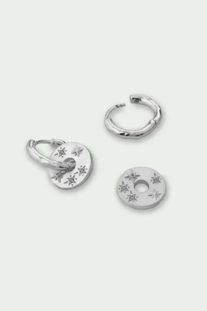 Tutti & Co Celestial Earrings Silver - Image 2