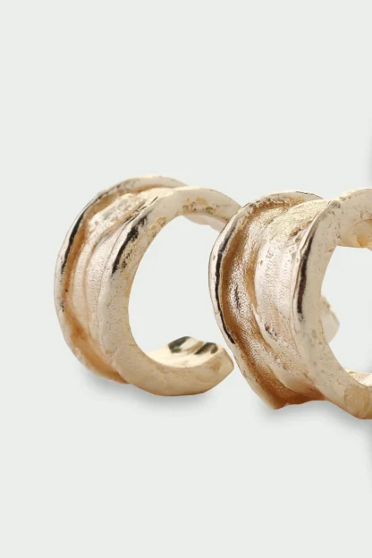 Tutti & Co Driftline Earrings Gold - Image 5