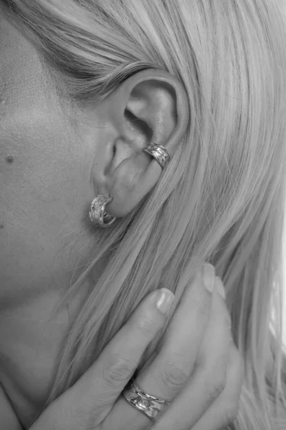 Tutti & Co Driftline Earrings Silver - Image 3