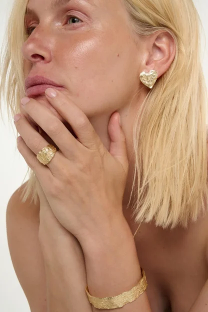 Tutti & Co Revere Earrings Large Gold - Image 7