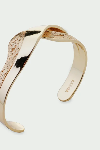 Tutti & Co Wave Bangle Gold - Image 2