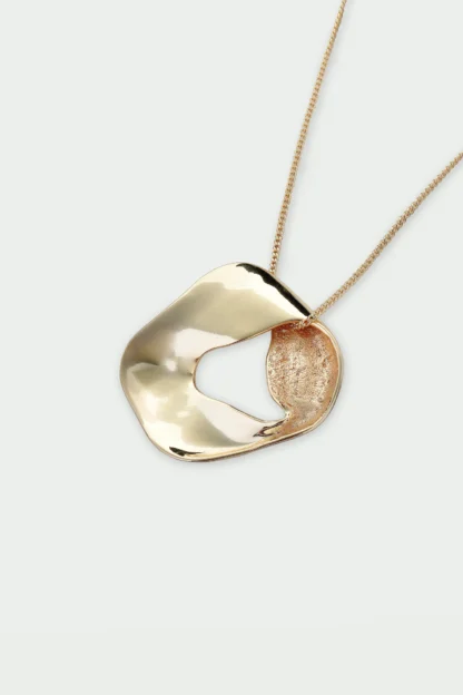 Tutti & Co Wave Necklace Gold - Image 4
