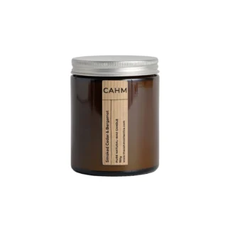 Cahm at Gifted Boston Spa - Candle Jar Smoked Cedar and Bergamot