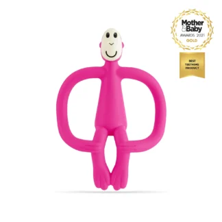 Matchstick Monkey Original Teether Toy Pink