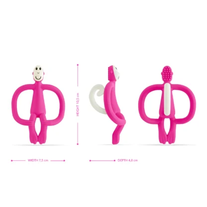 Matchstick Monkey Original Teether Toy Pink - Image 4
