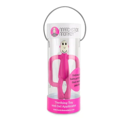Matchstick Monkey Original Teether Toy Pink - Image 5