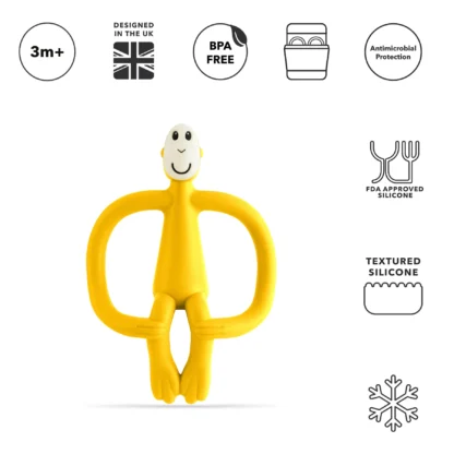 Matchstick Monkey Original Teether Toy Yellow - Image 3