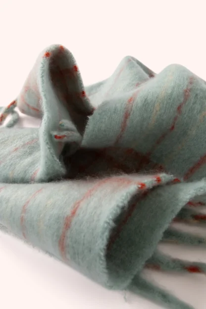 Powder Angelica Cosy Scarf Ice and Tangerine - Image 5