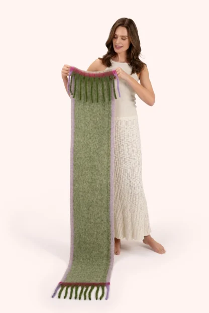 Powder Aria Cosy Scarf Sage - Image 2