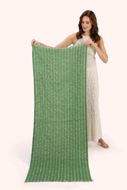 Powder Dakota Cosy Scarf Olive - Image 3