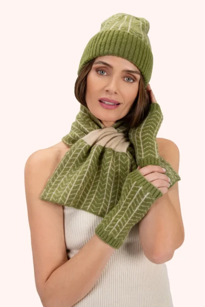 Powder Niamh Beannie Olive - Image 2