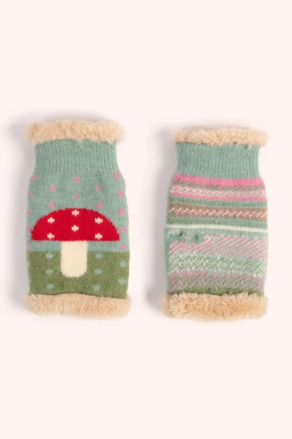 Powder Toadstool Wrist Warmers Ice - Image 3