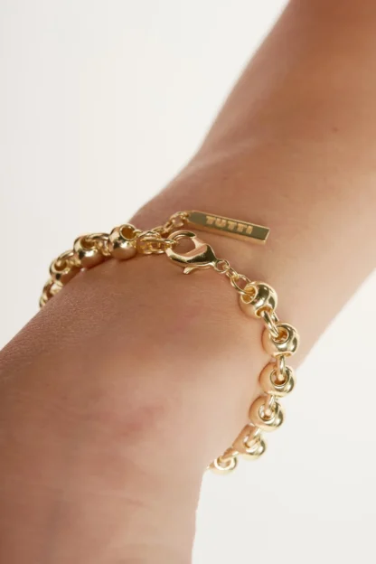 Tutti & Co Sphera Bracelet Gold - Image 4