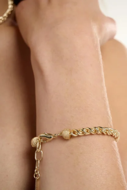 Tutti & Co Tide Bracelet Gold - Image 3