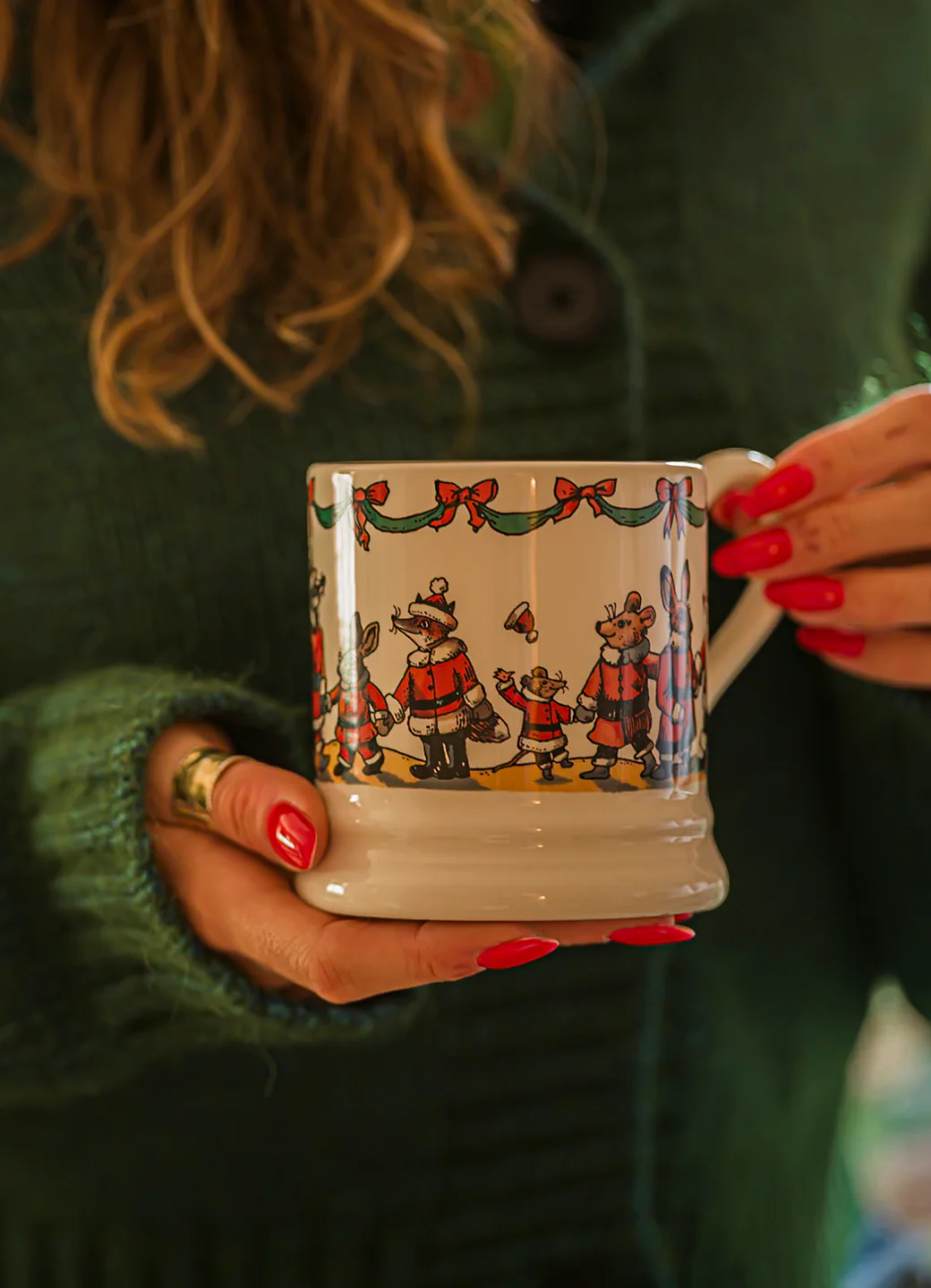 Emma Bridgewater Woodland Santa 1/2 Pint Mug