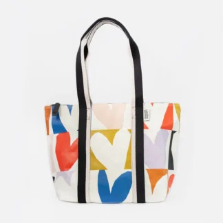 Caroline Gardner at Gifted Boston Spa - Multi Check Hearts Weekend Bag