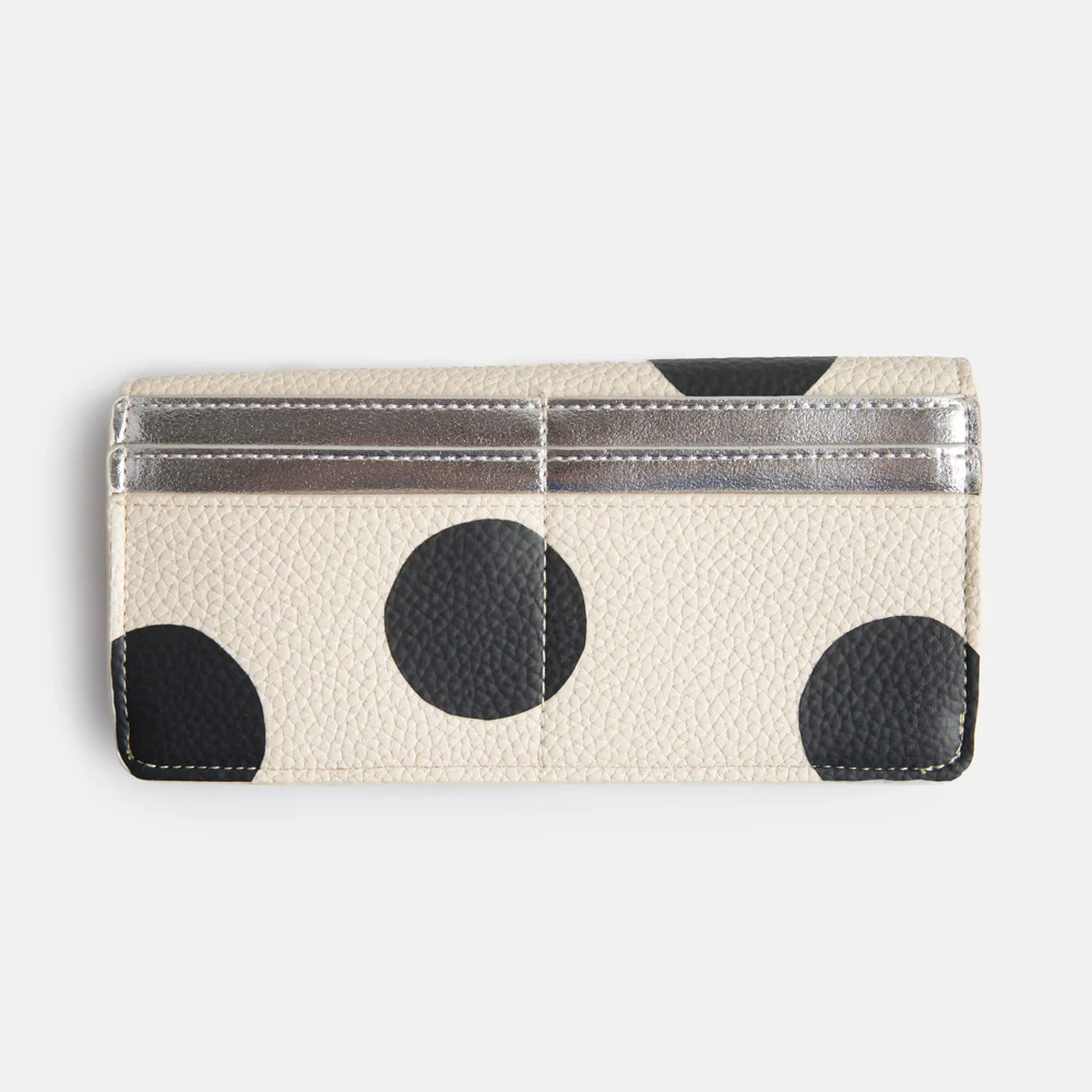 Caroline Gardner Mono Spot Envelope Purse - Image 3