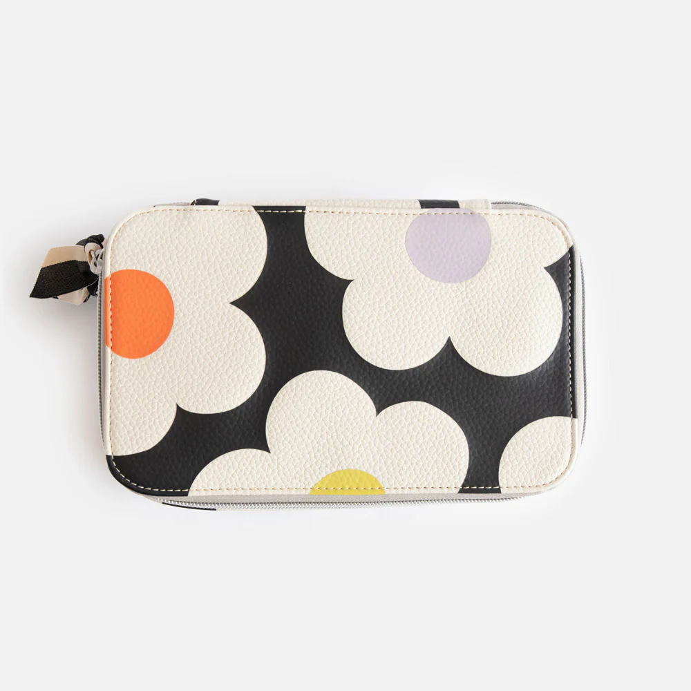 Caroline Gardner Multi Flower Charcoal Make Up Case - Image 4