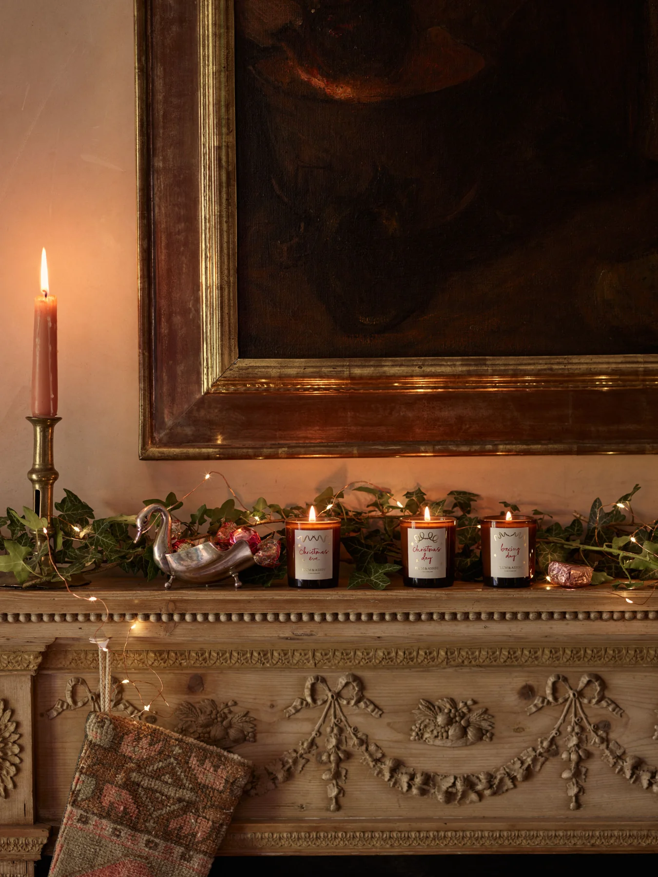 Plum and Ashby Christmas Votive Candle Trio Set - Image 2