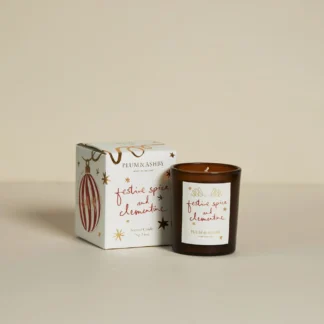 Plum and Ashby Festive Spice and Clementine Votive Candle