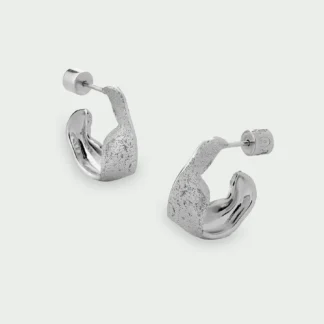 Tutti & Co Wave Earrings Silver
