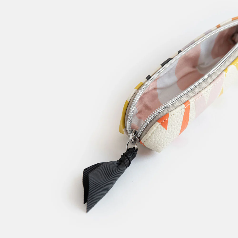 Caroline Gardner Multi Checkmate Hearts Pencil Case - Image 4