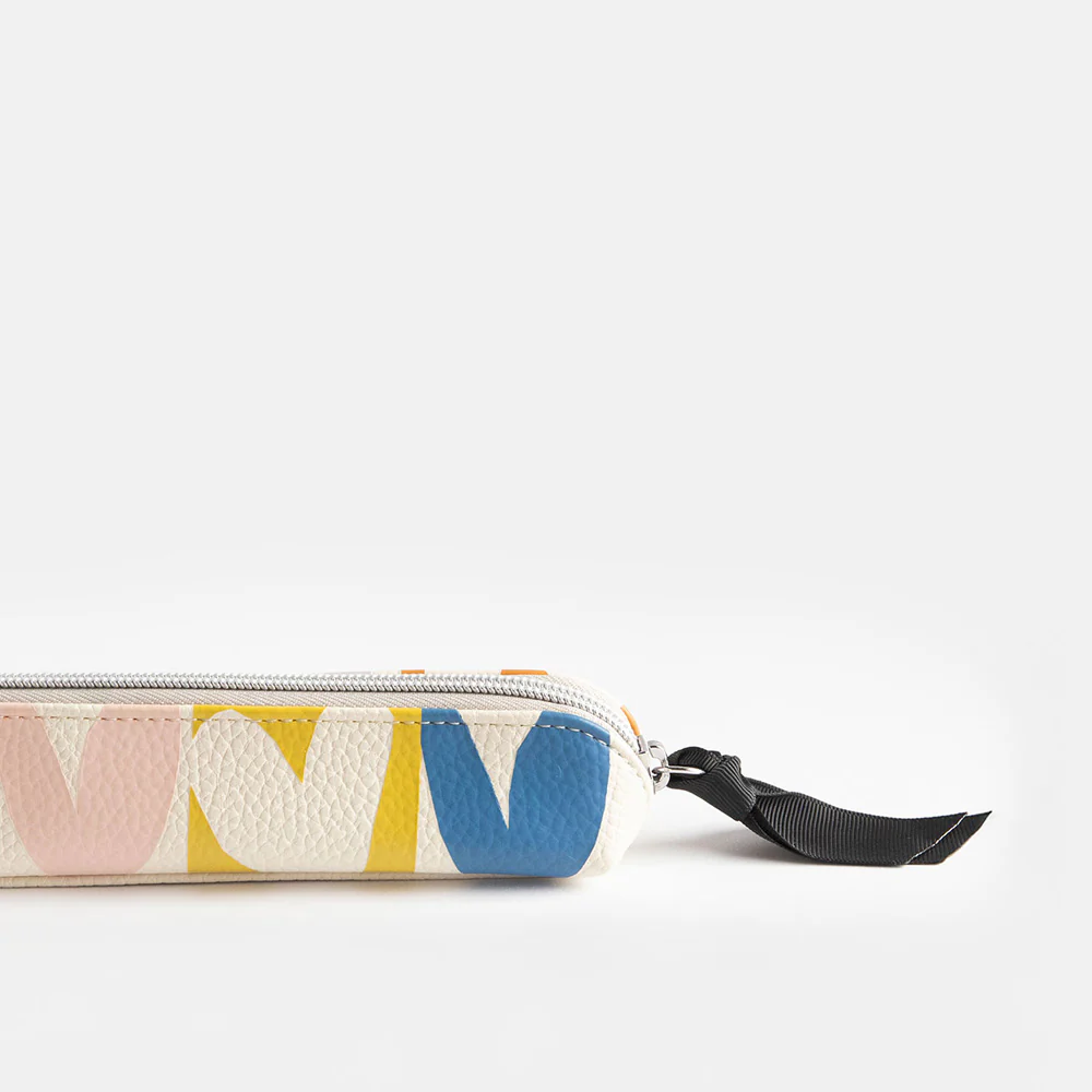 Caroline Gardner Multi Checkmate Hearts Pencil Case - Image 6