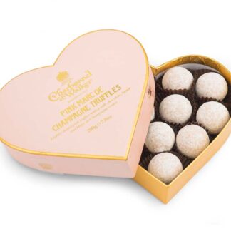 Charbonnel Walker at Gifted Boston Spa - Pink Milk Marc De Champagne Truffles Heart Box