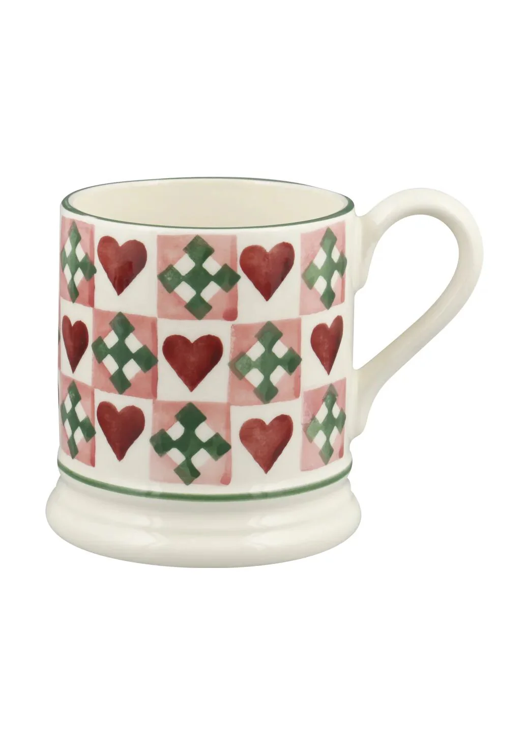Emma Bridgewater Pink Quilts 1/2 Pint Mug - Image 3