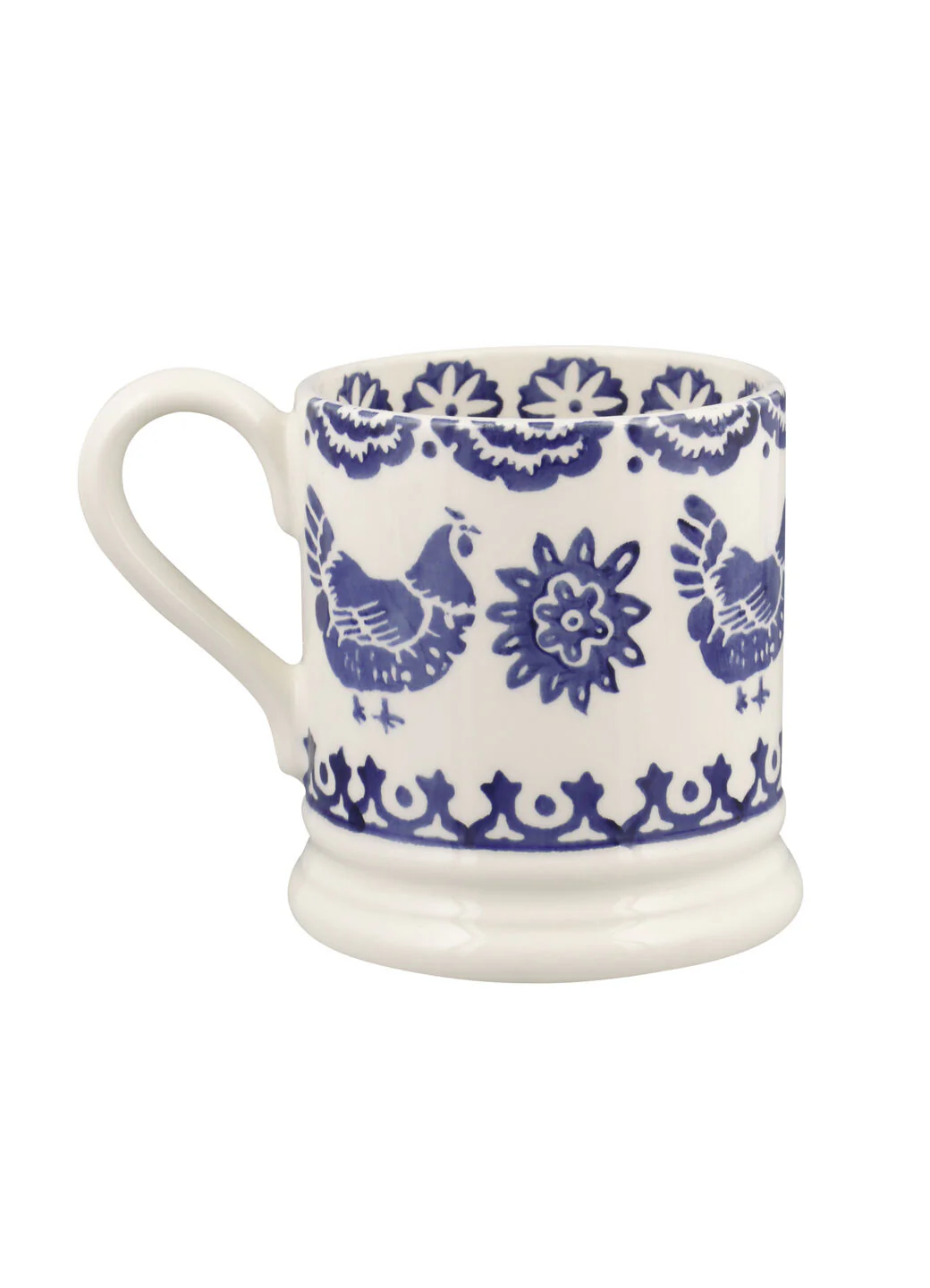 Emma Bridgewater Blue Hen and Border Mum 1/2 Pint Mug - Image 5